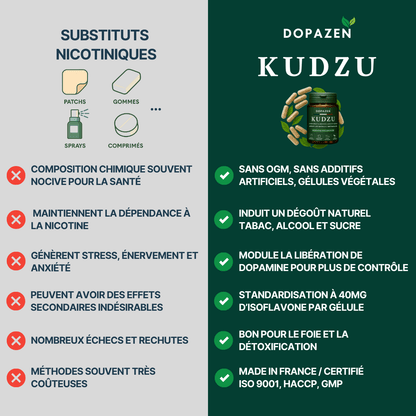Kudzu Dopazen 40 mg d’isoflavone - 100% naturel