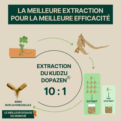 Kudzu Dopazen 40 mg d’isoflavone - 100% naturel